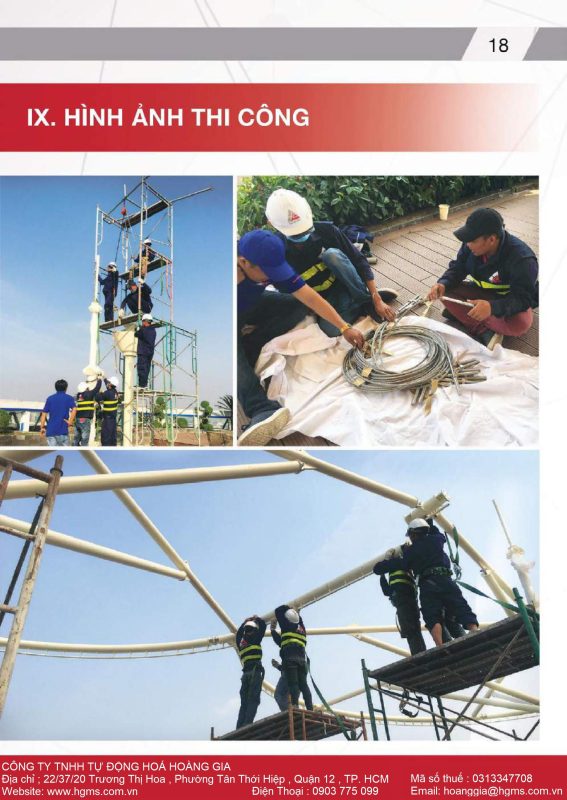 HGMS chuyên thi công Bạt Căng PVDF , Mái che bạt căng,