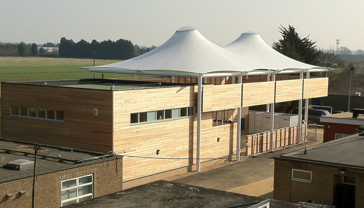 HGMS chuyên thi công Bạt Căng PVDF , Mái che bạt căng,