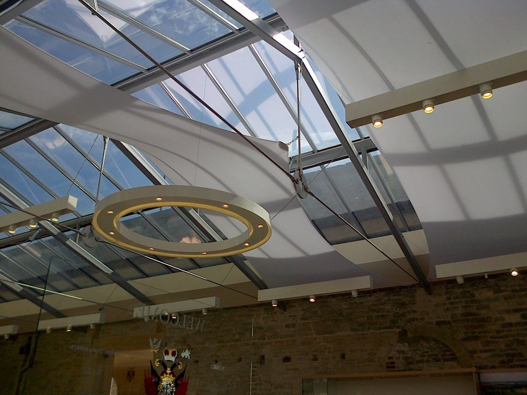 HGMS chuyên thi công Bạt Căng PVDF , Mái che bạt căng,