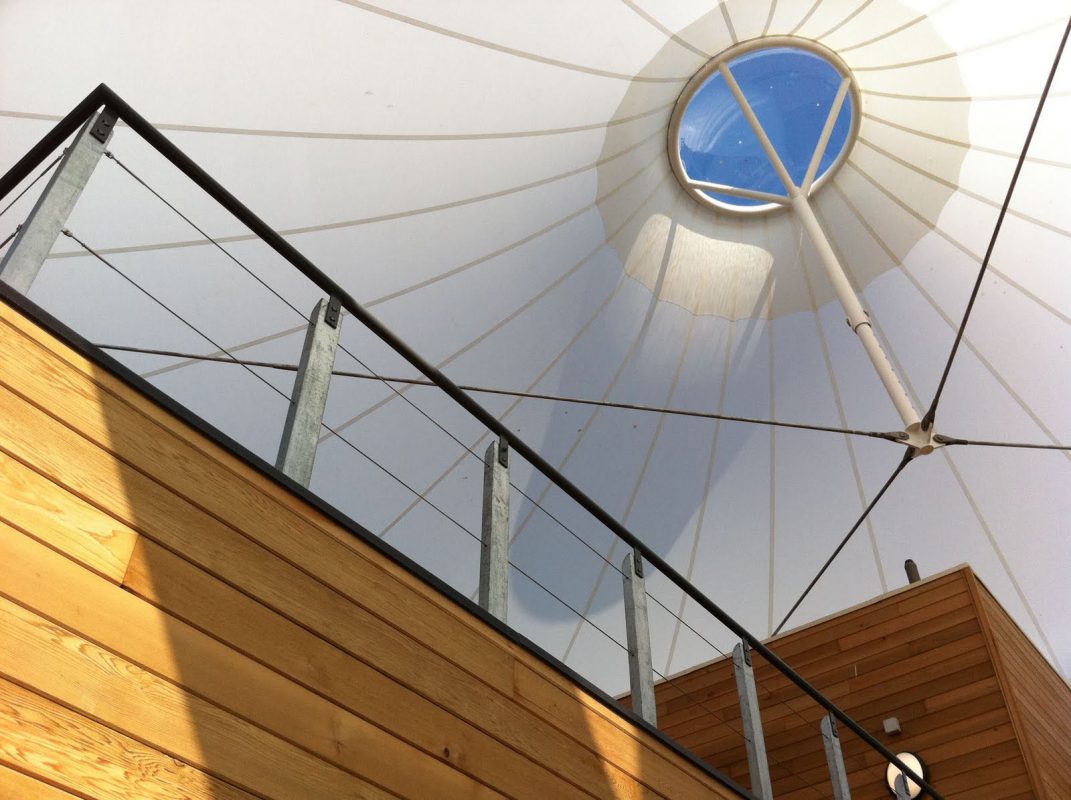 HGMS chuyên thi công Bạt Căng PVDF , Mái che bạt căng,