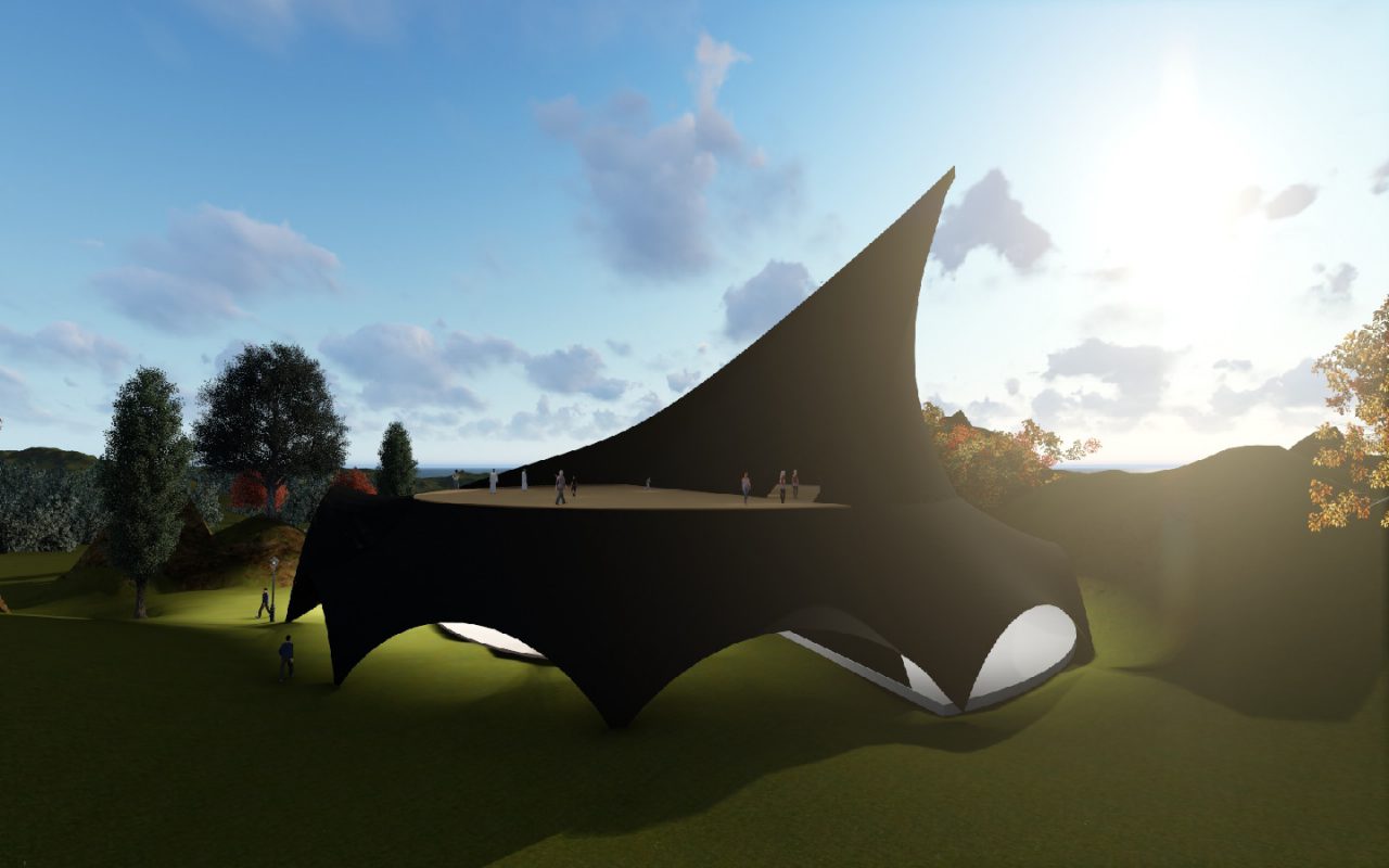 HGMS chuyên thi công Bạt Căng PVDF , Mái che bạt căng,