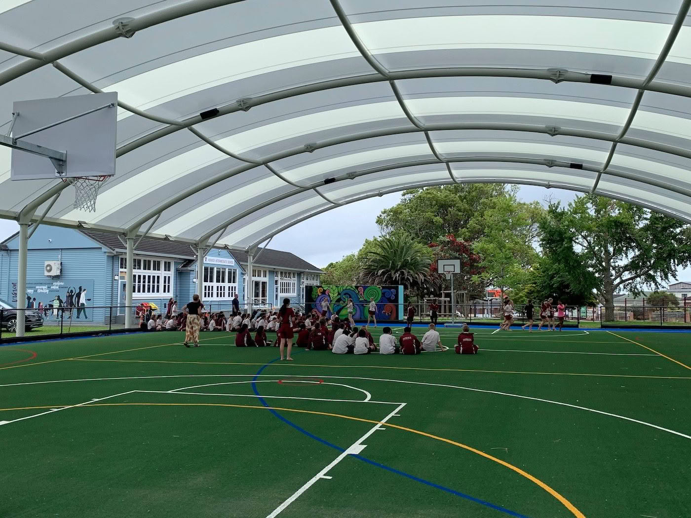 Mái che sân Pickleball