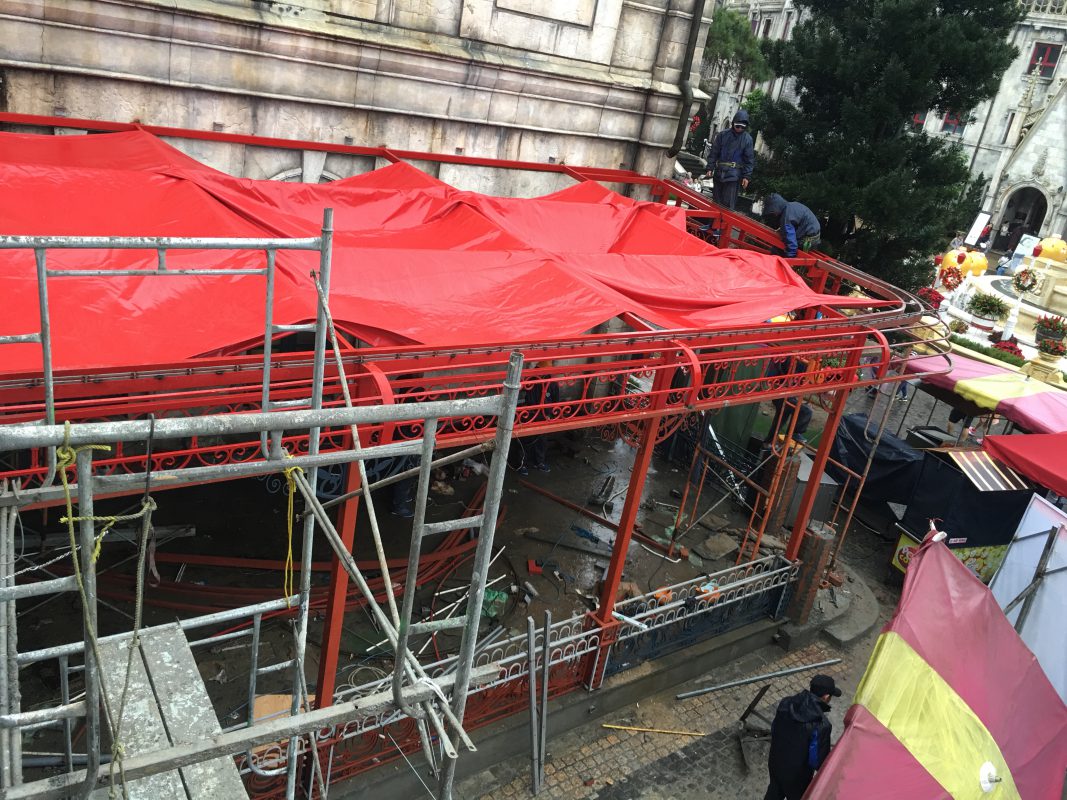 HGMS chuyên thi công Bạt Căng PVDF , Mái che bạt căng,