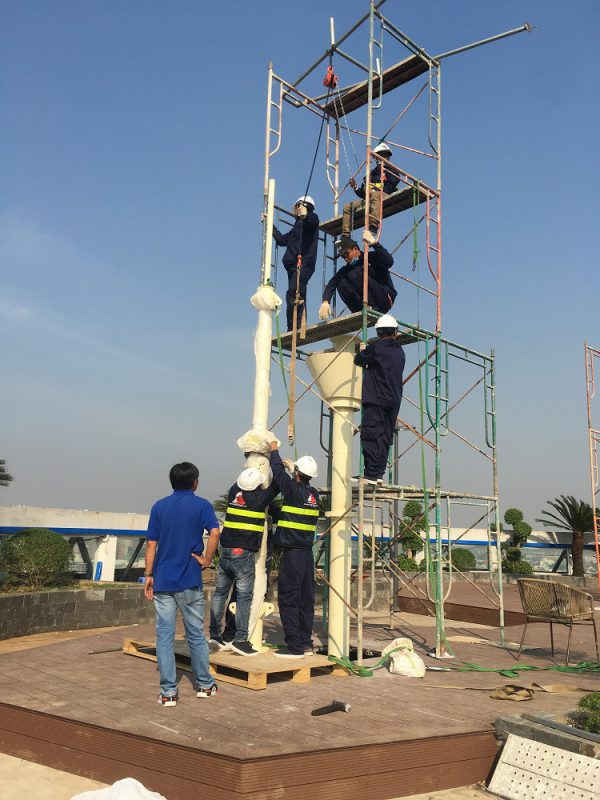 HGMS chuyên thi công Bạt Căng PVDF , Mái che bạt căng,