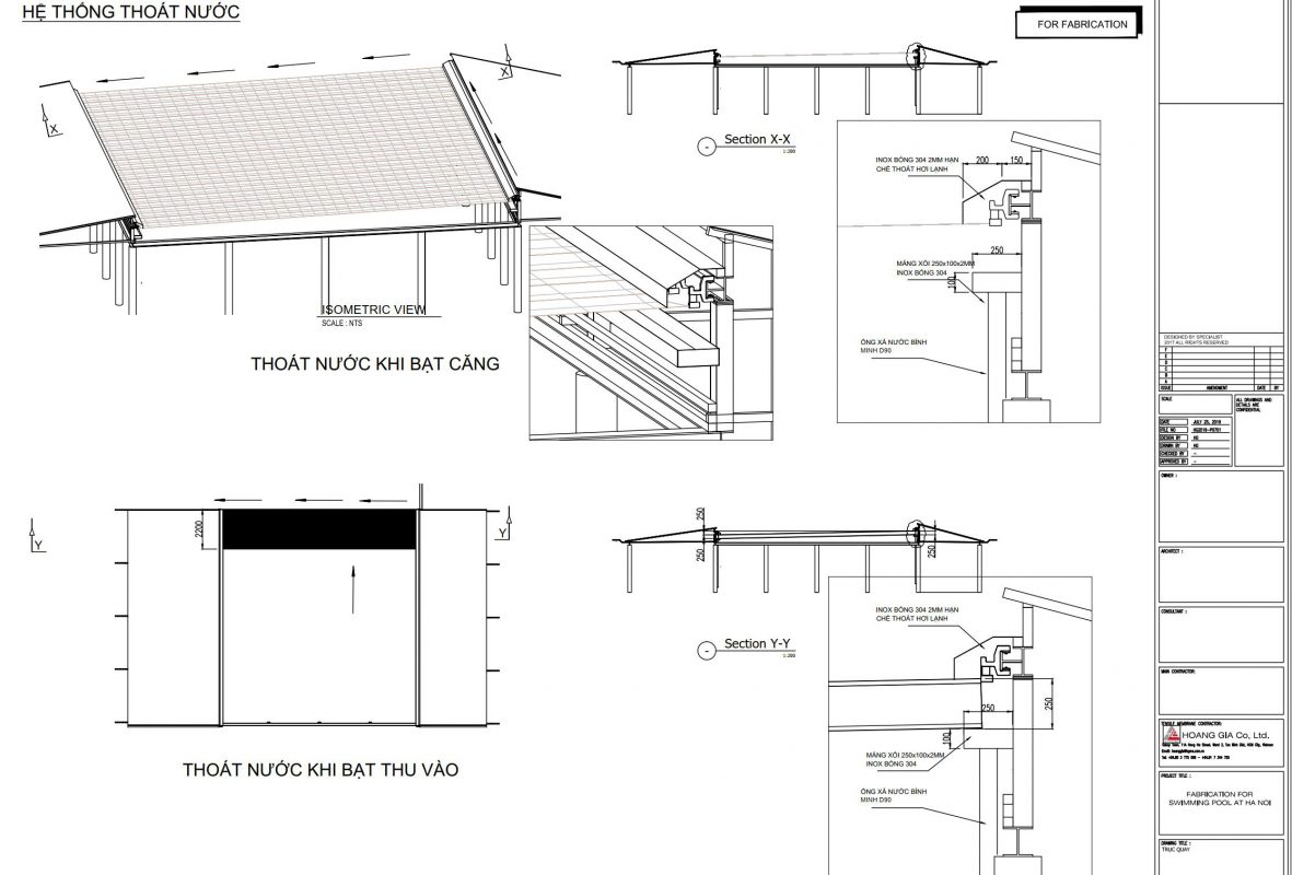 HGMS chuyên thi công Bạt Căng PVDF , Mái che bạt căng,