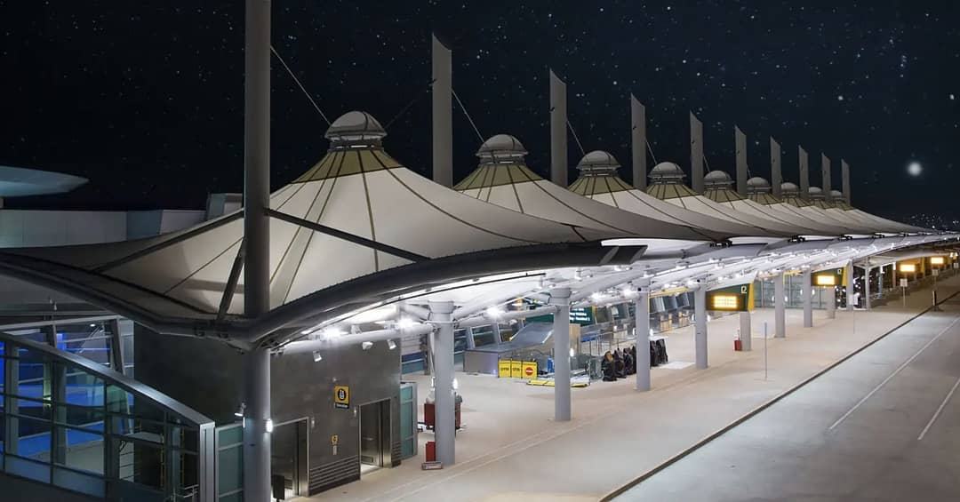 HGMS chuyên thi công Bạt Căng PVDF , Mái che bạt căng,