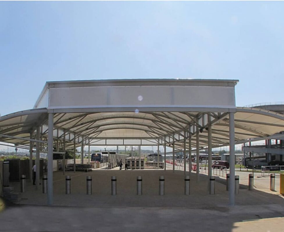 HGMS chuyên thi công Bạt Căng PVDF , Mái che bạt căng,