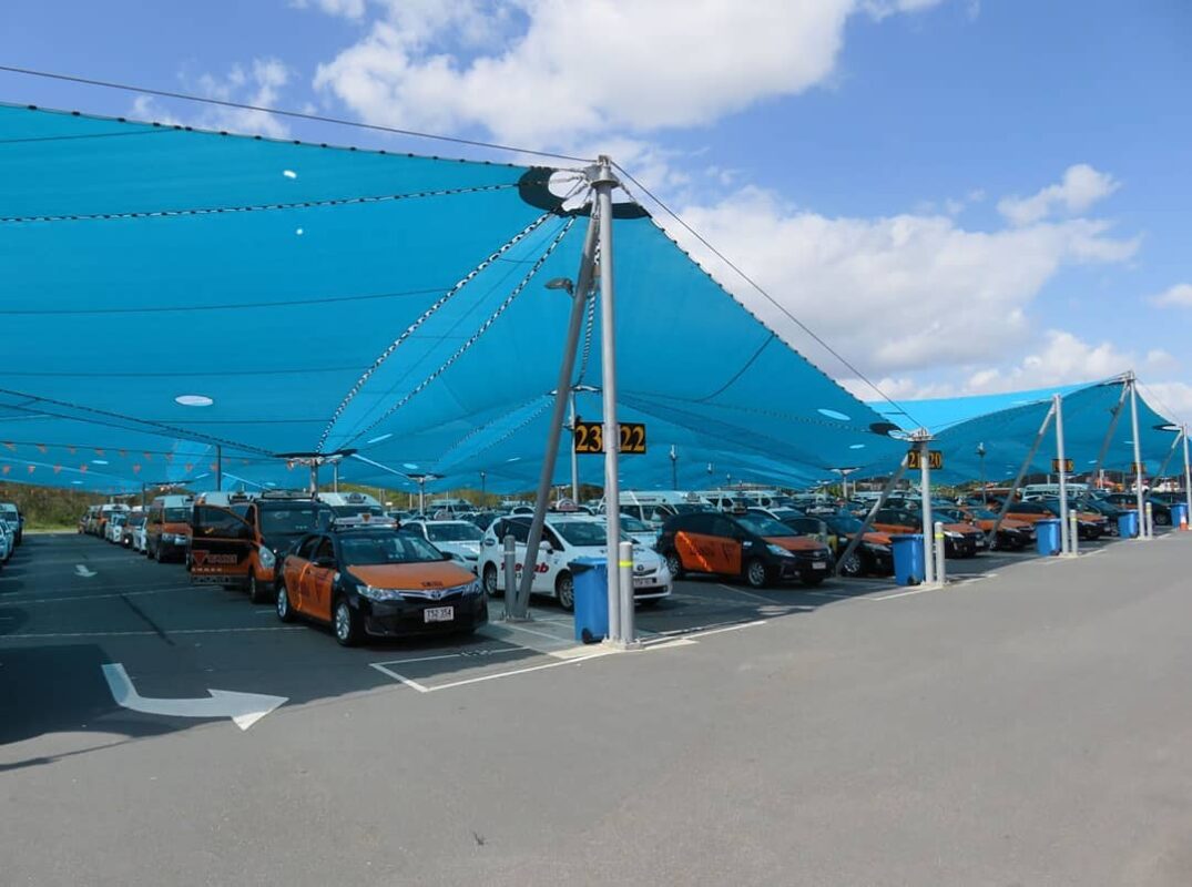 HGMS chuyên thi công Bạt Căng PVDF , Mái che bạt căng,