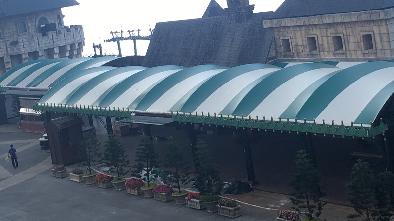 HGMS chuyên thi công Bạt Căng PVDF , Mái che bạt căng,