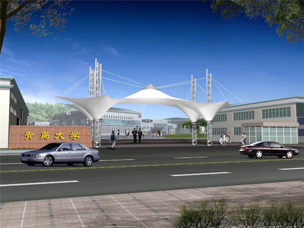 HGMS chuyên thi công Bạt Căng PVDF , Mái che bạt căng,