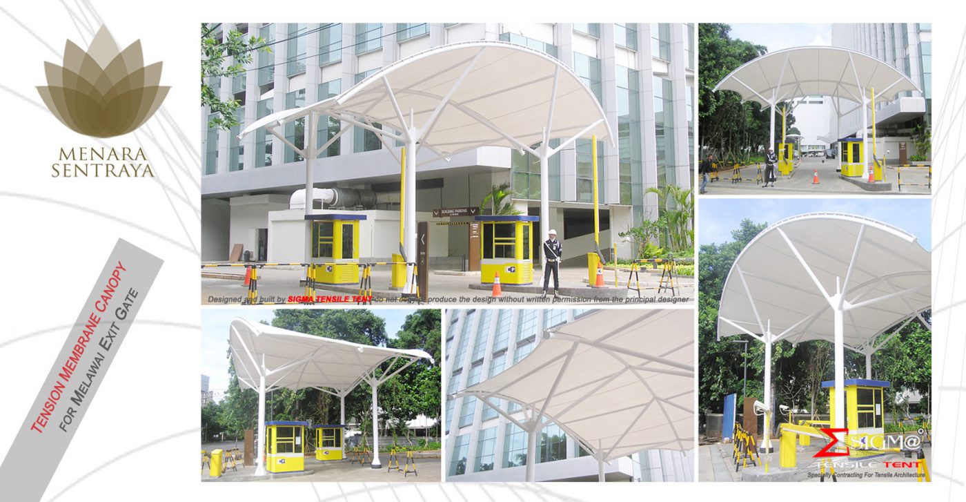 HGMS chuyên thi công Bạt Căng PVDF , Mái che bạt căng,