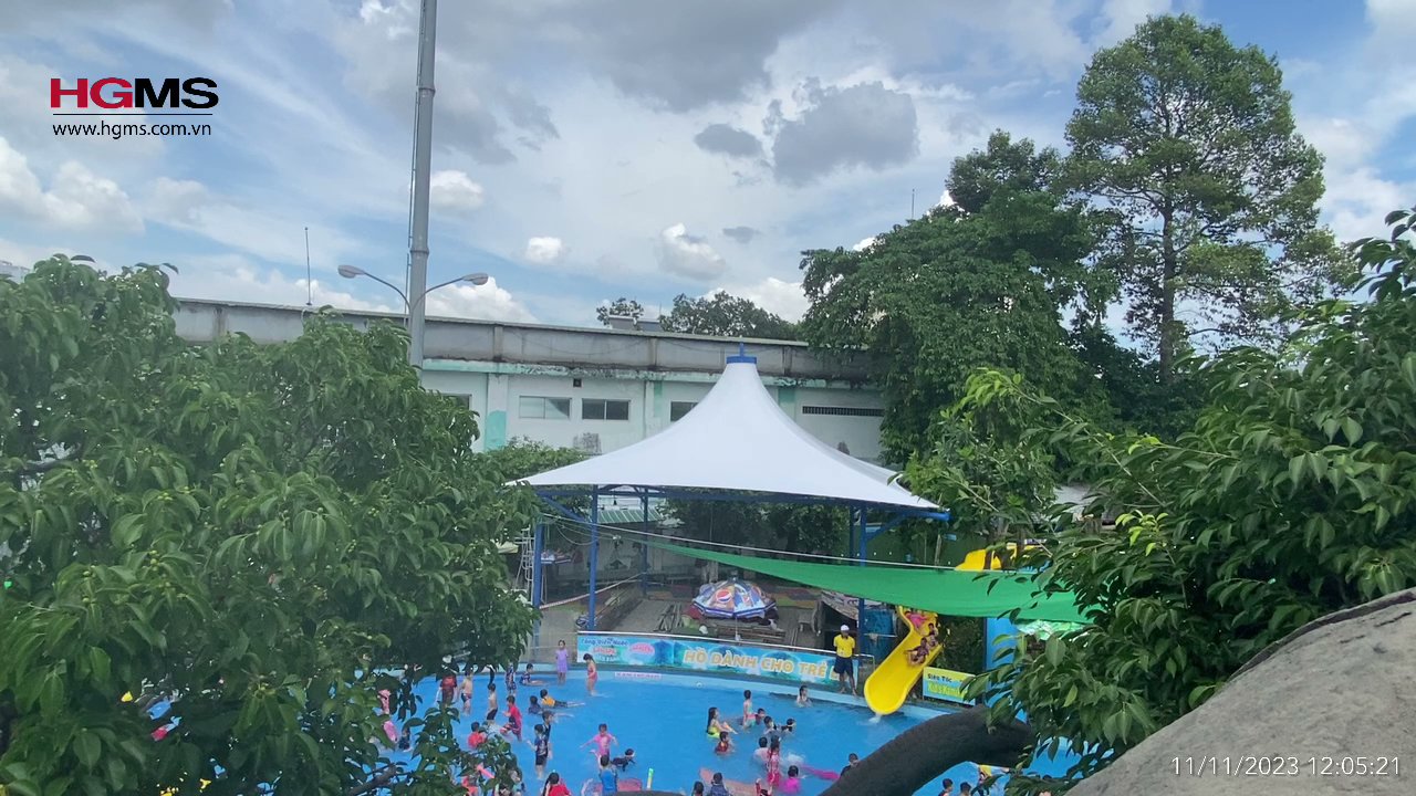 HGMS chuyên thi công Bạt Căng PVDF , Mái che bạt căng,