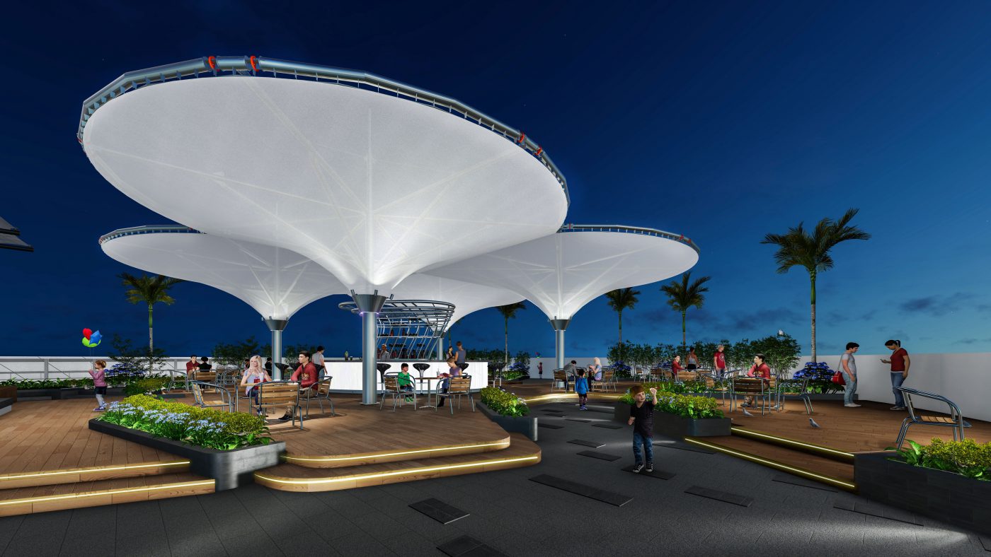 HGMS chuyên thi công Bạt Căng PVDF , Mái che bạt căng,