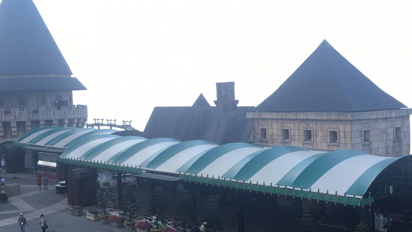 HGMS chuyên thi công Bạt Căng PVDF , Mái che bạt căng,