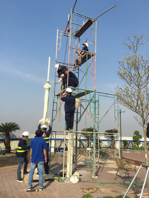 HGMS chuyên thi công Bạt Căng PVDF , Mái che bạt căng,