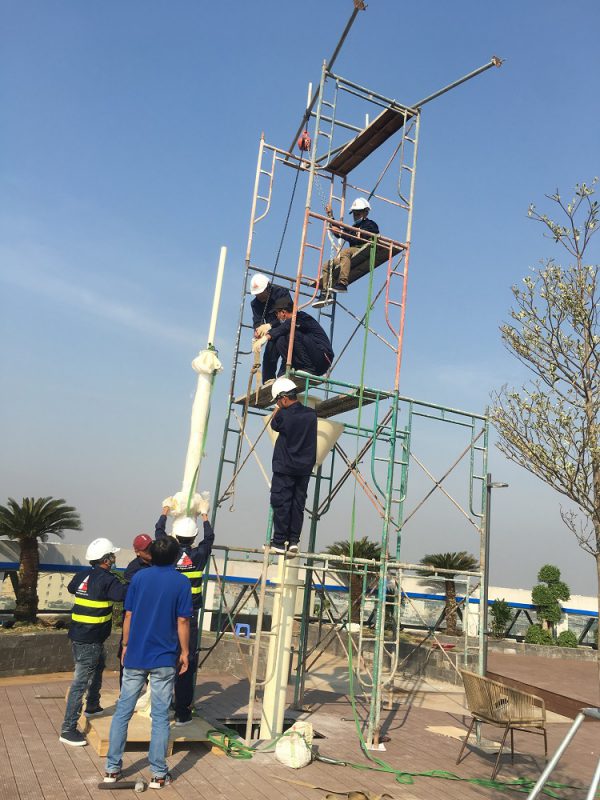 HGMS chuyên thi công Bạt Căng PVDF , Mái che bạt căng,