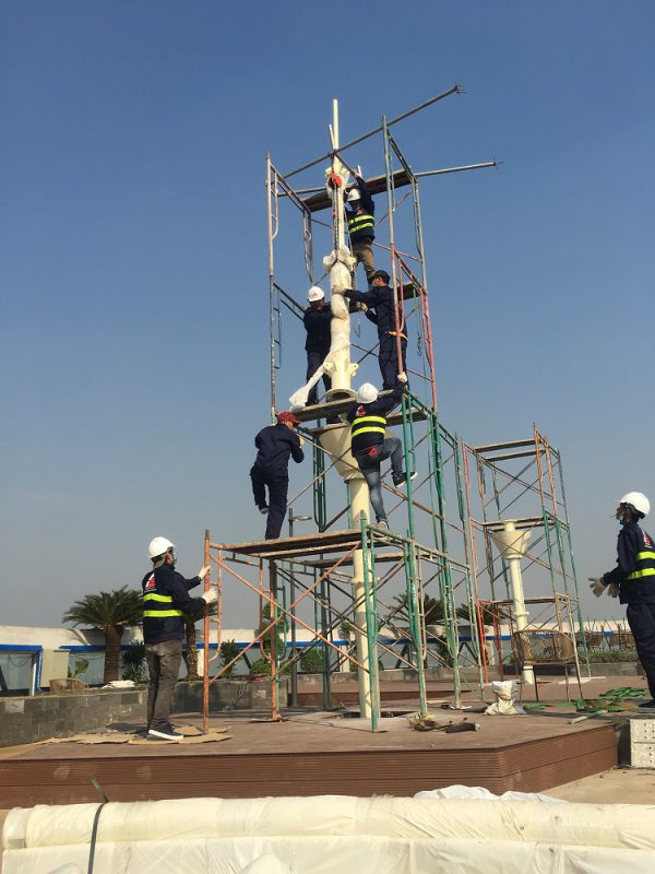 HGMS chuyên thi công Bạt Căng PVDF , Mái che bạt căng,