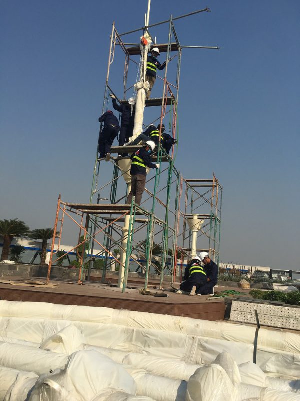 HGMS chuyên thi công Bạt Căng PVDF , Mái che bạt căng,