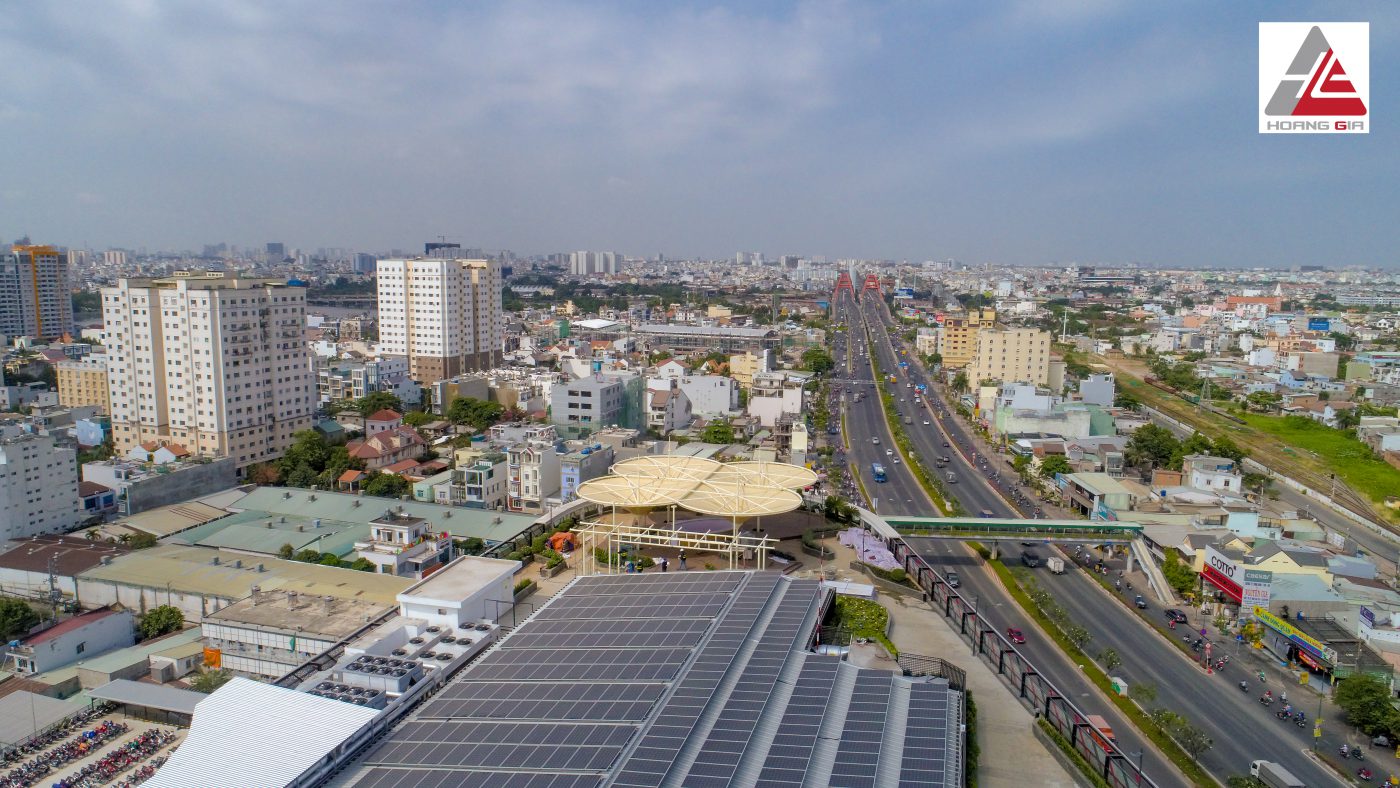 HGMS chuyên thi công Bạt Căng PVDF , Mái che bạt căng,