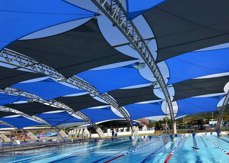 HGMS chuyên thi công Bạt Căng PVDF , Mái che bạt căng,