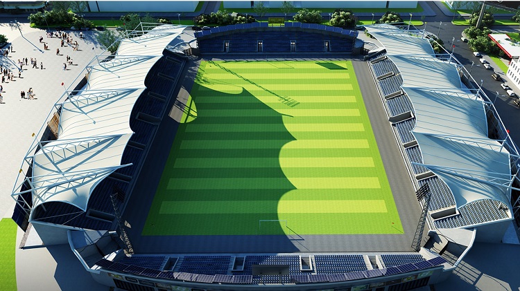 HGMS chuyên thi công Bạt Căng PVDF , Mái che bạt căng,