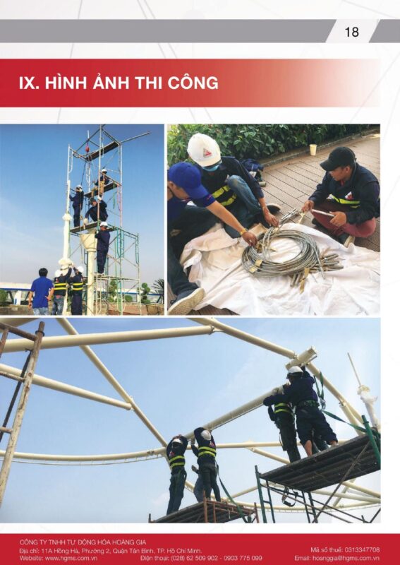 HGMS chuyên thi công Bạt Căng PVDF , Mái che bạt căng,