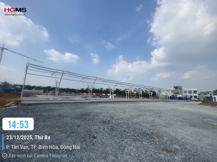 HGMS chuyên thi công Bạt Căng PVDF , Mái che bạt căng,