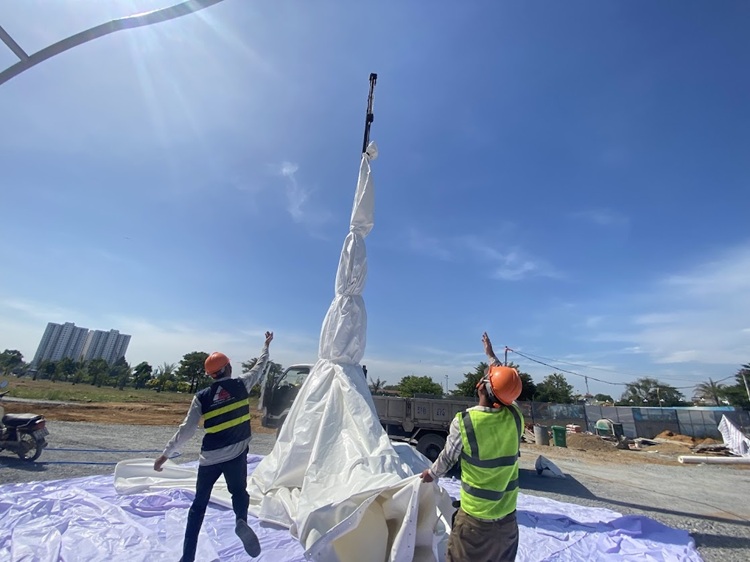 HGMS chuyên thi công Bạt Căng PVDF , Mái che bạt căng,