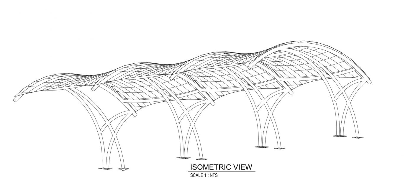 HGMS chuyên thi công Bạt Căng PVDF , Mái che bạt căng,