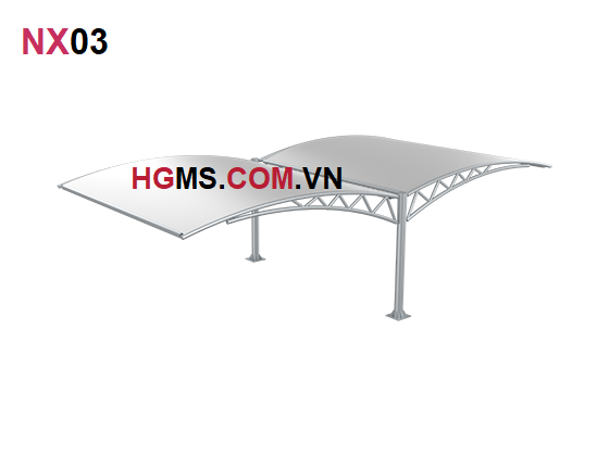 HGMS chuyên thi công Bạt Căng PVDF , Mái che bạt căng,
