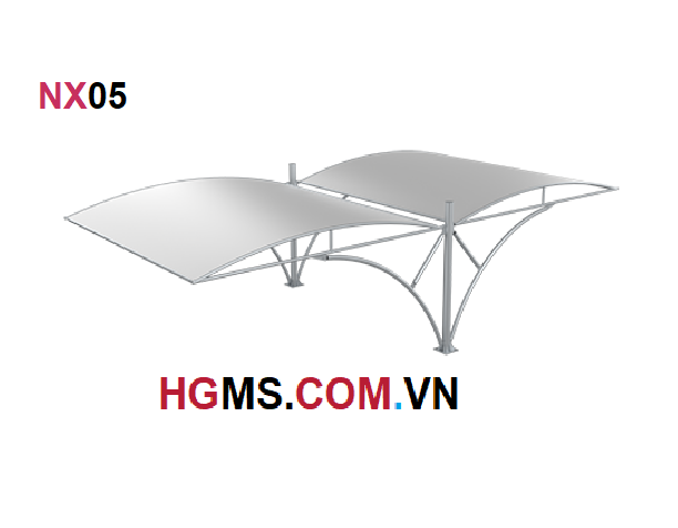 HGMS chuyên thi công Bạt Căng PVDF , Mái che bạt căng,