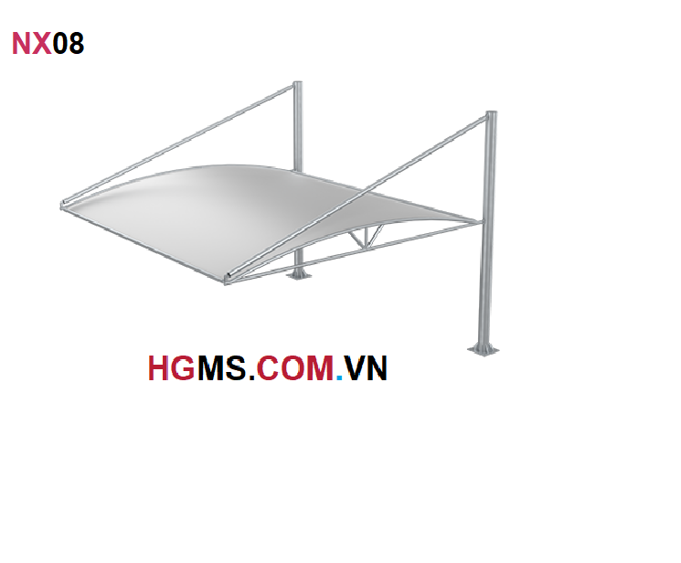 HGMS chuyên thi công Bạt Căng PVDF , Mái che bạt căng,