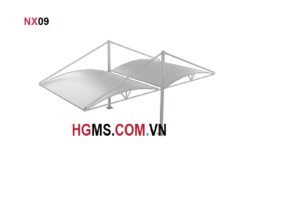 HGMS chuyên thi công Bạt Căng PVDF , Mái che bạt căng,