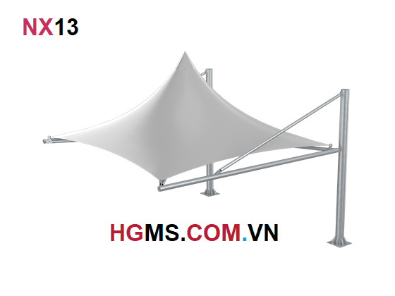 HGMS chuyên thi công Bạt Căng PVDF , Mái che bạt căng,