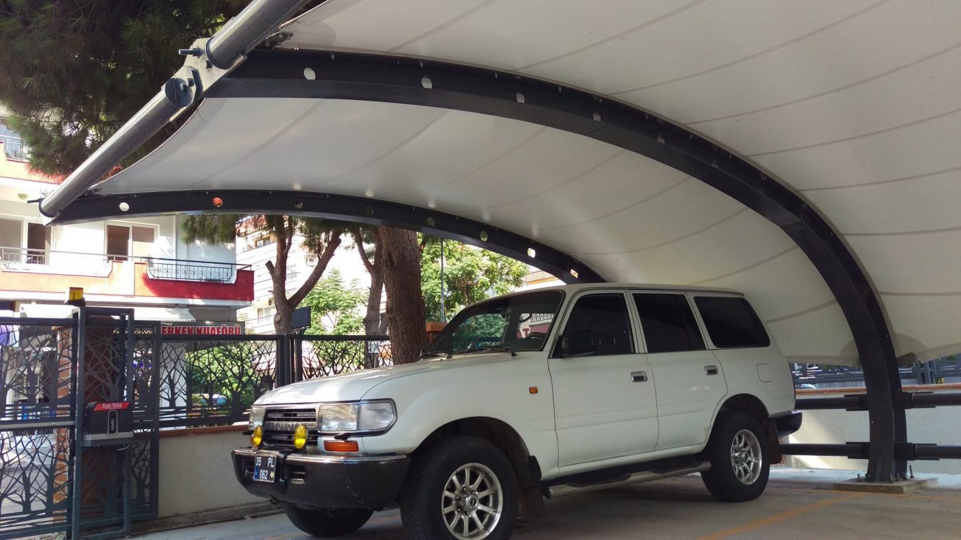 HGMS chuyên thi công Bạt Căng PVDF , Mái che bạt căng,