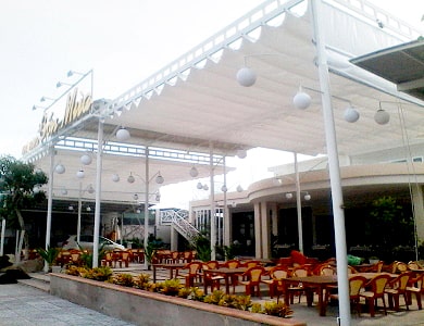 mái hiên di động nhà hàng