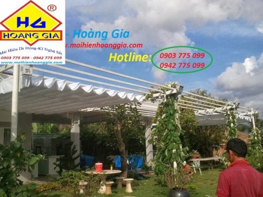 mái hiên di động giá rẻ Hà Nội