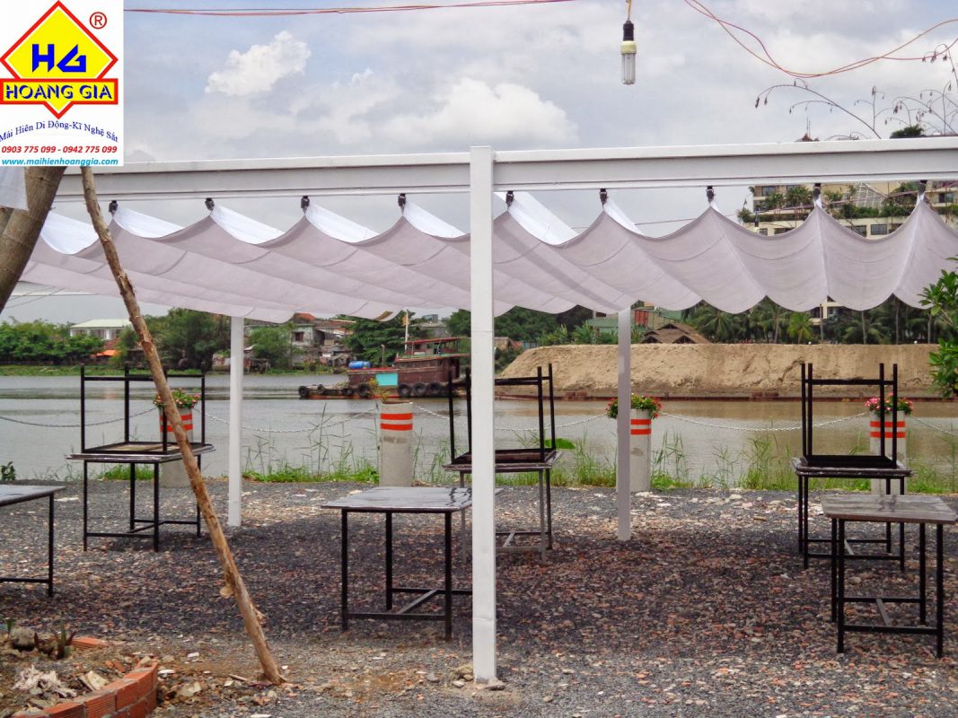HGMS chuyên thi công Bạt Căng PVDF , Mái che bạt căng,