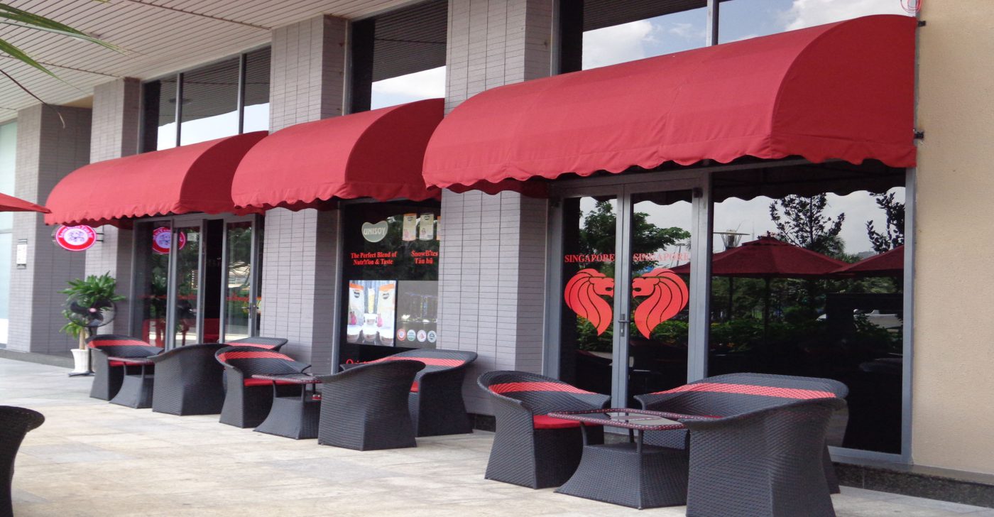 HGMS chuyên thi công Bạt Căng PVDF , Mái che bạt căng,