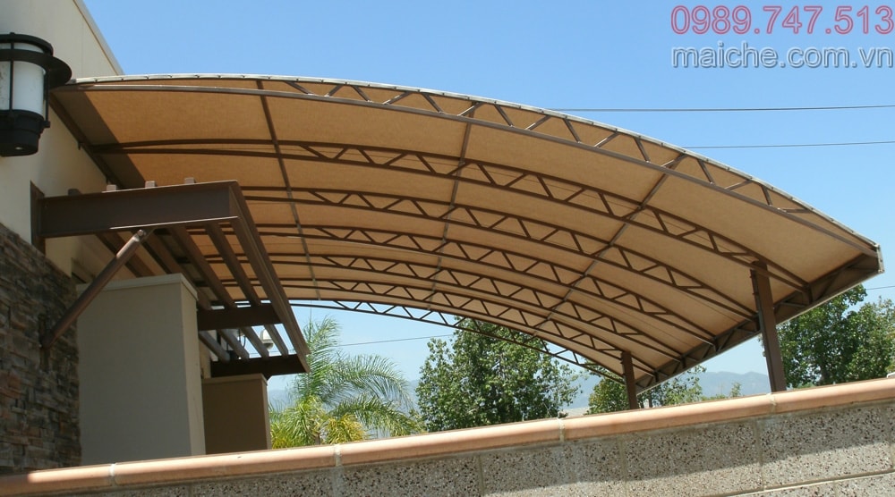 HGMS chuyên thi công Bạt Căng PVDF , Mái che bạt căng,