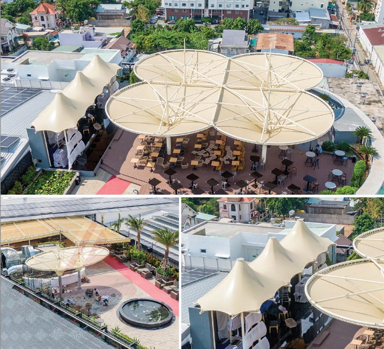 mái hiên bạt che