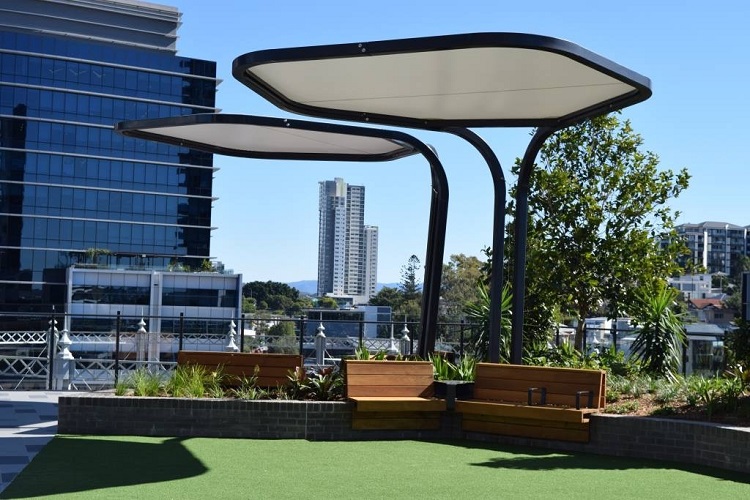 HGMS chuyên thi công Bạt Căng PVDF , Mái che bạt căng,