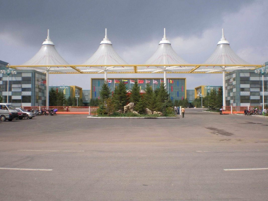 HGMS chuyên thi công Bạt Căng PVDF , Mái che bạt căng,