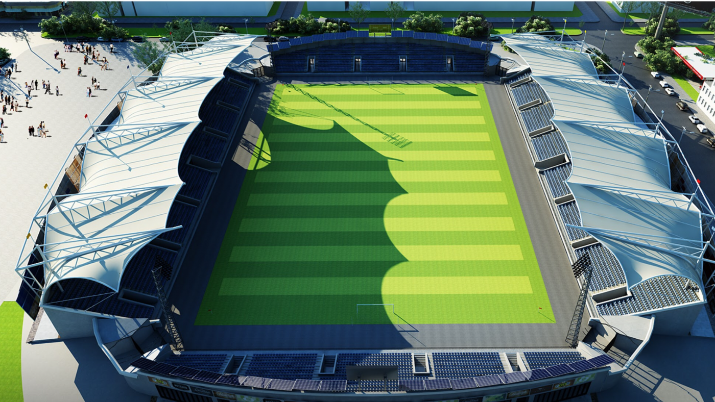 HGMS chuyên thi công Bạt Căng PVDF , Mái che bạt căng,