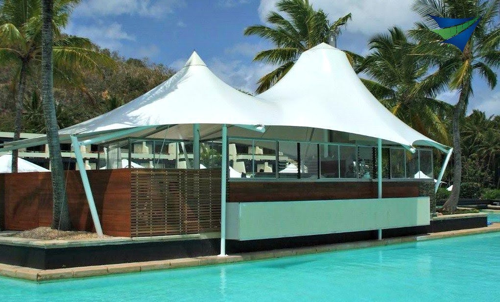 HGMS chuyên thi công Bạt Căng PVDF , Mái che bạt căng,