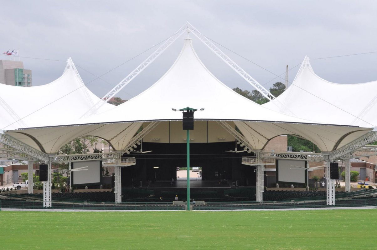 HGMS chuyên thi công Bạt Căng PVDF , Mái che bạt căng,