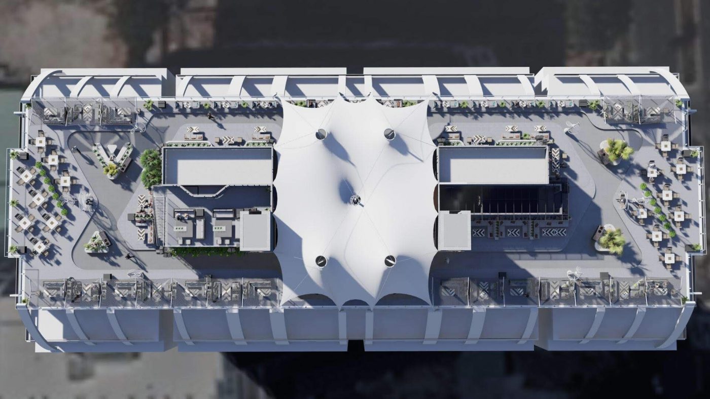 HGMS chuyên thi công Bạt Căng PVDF , Mái che bạt căng,