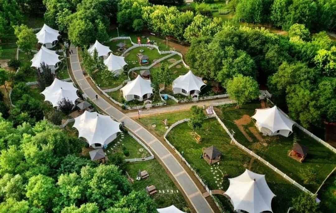 HGMS chuyên thi công Bạt Căng PVDF , Mái che bạt căng,