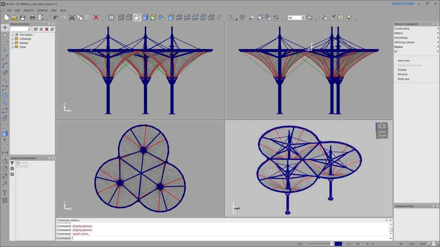 HGMS chuyên thi công Bạt Căng PVDF , Mái che bạt căng,