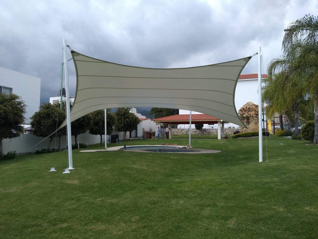 HGMS chuyên thi công Bạt Căng PVDF , Mái che bạt căng,